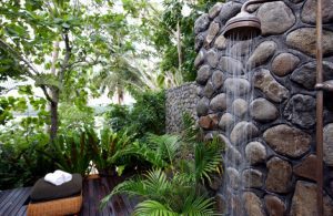 luxury grand villa namale resort outdoor shower