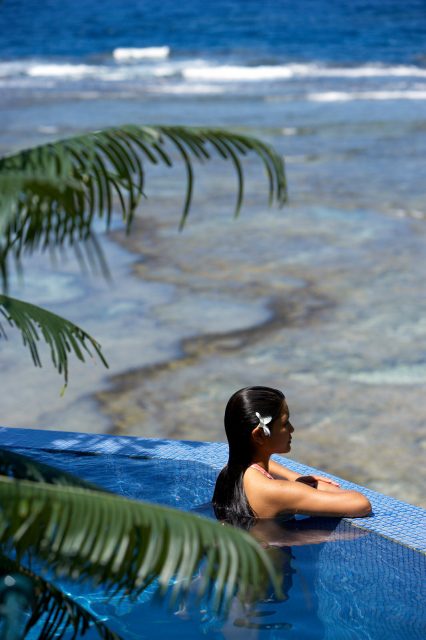 girl in the pool namale fiji