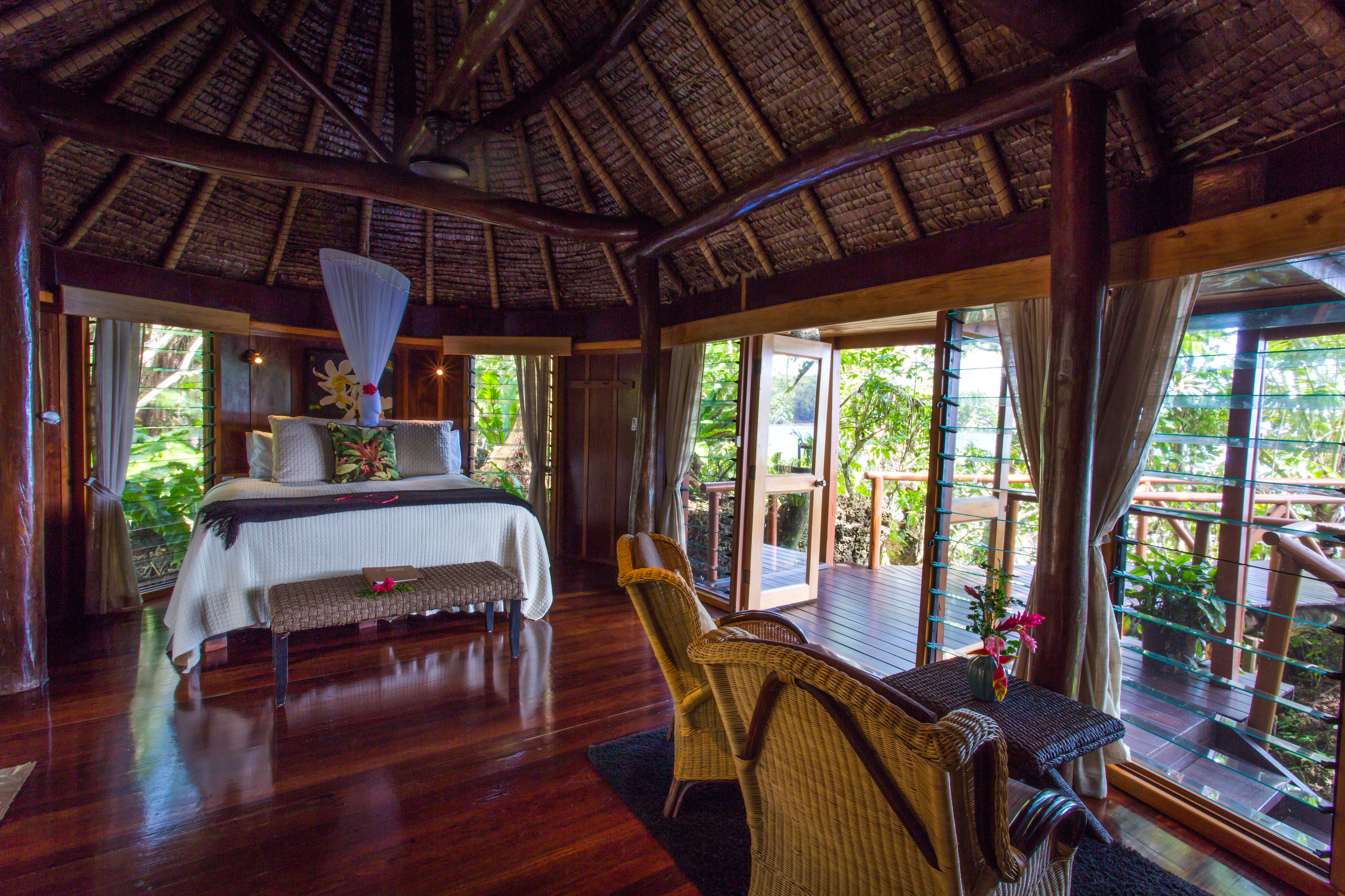 namale honeymoon bure fiji interior